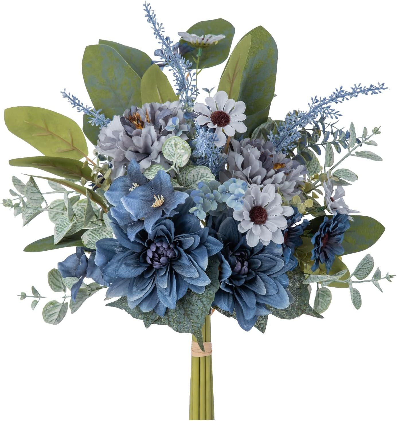 Blue Silk Flower Bouquet for Vase – Perfect for Home Decor & Gifts