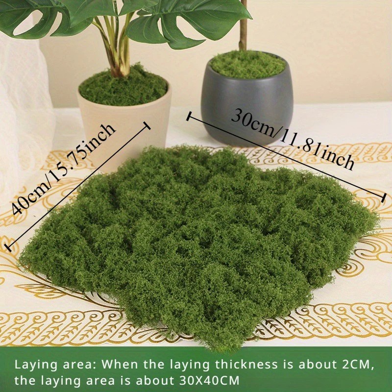 Artificial Green Moss Fake Preserved Moss DIY Craft Garden Decor Grass