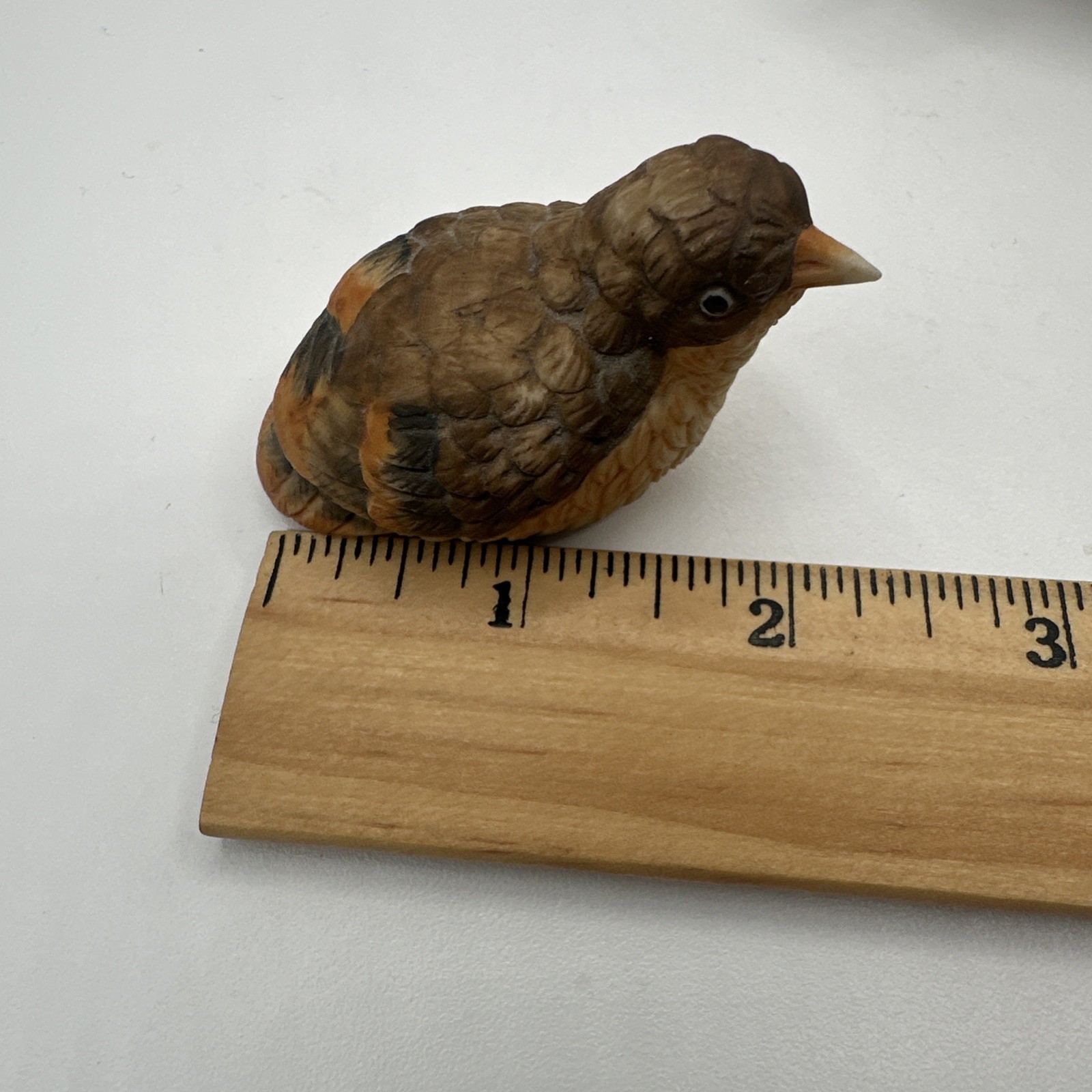 Vintage Porcelain Bird Nest Figurine Set 2 Birds 3 Eggs Woven Twig Nest Decor