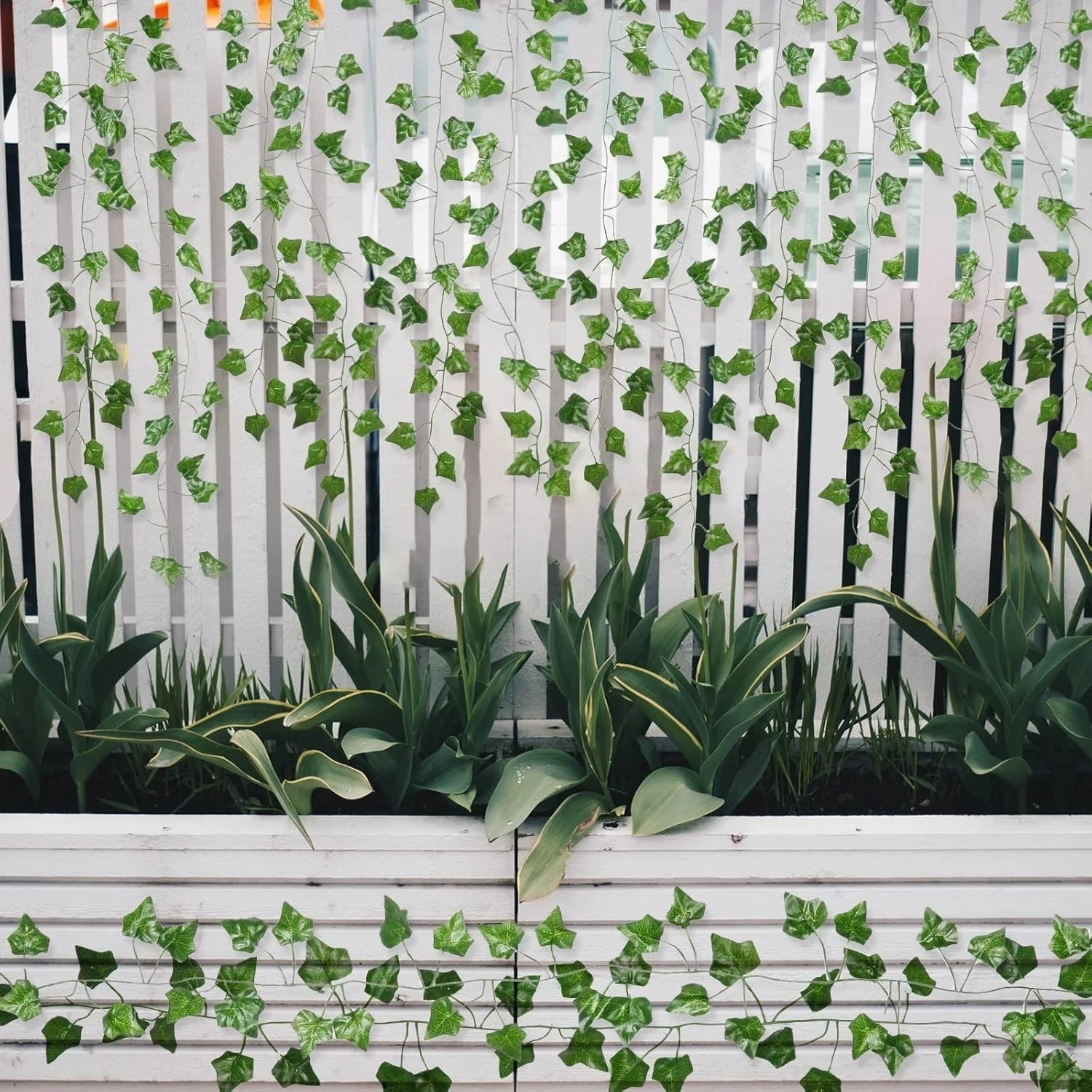 Artificial Ivy Hanging Vines – 12pcs 84ft Green Garlands for Weddings & Events
