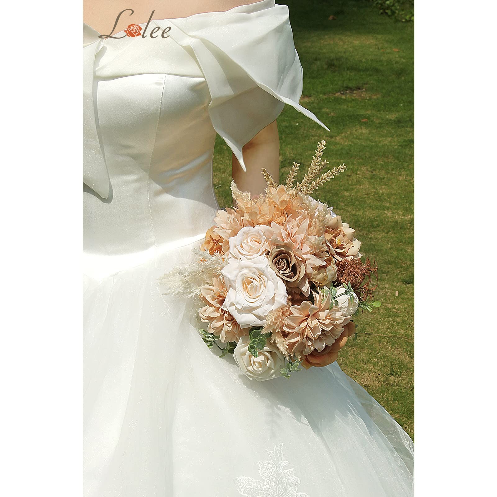 Artificial Flowers Rose Silk Flower Combo Nude Color Foam Roses Bulk Decor Se…