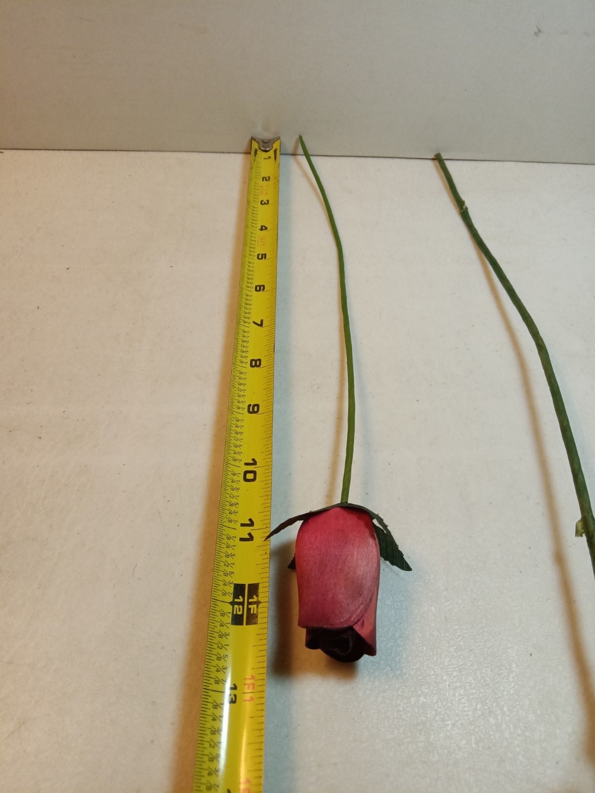 Bundle Of 17 Shaved Wood Rose Buds on stems, Assorted Colors