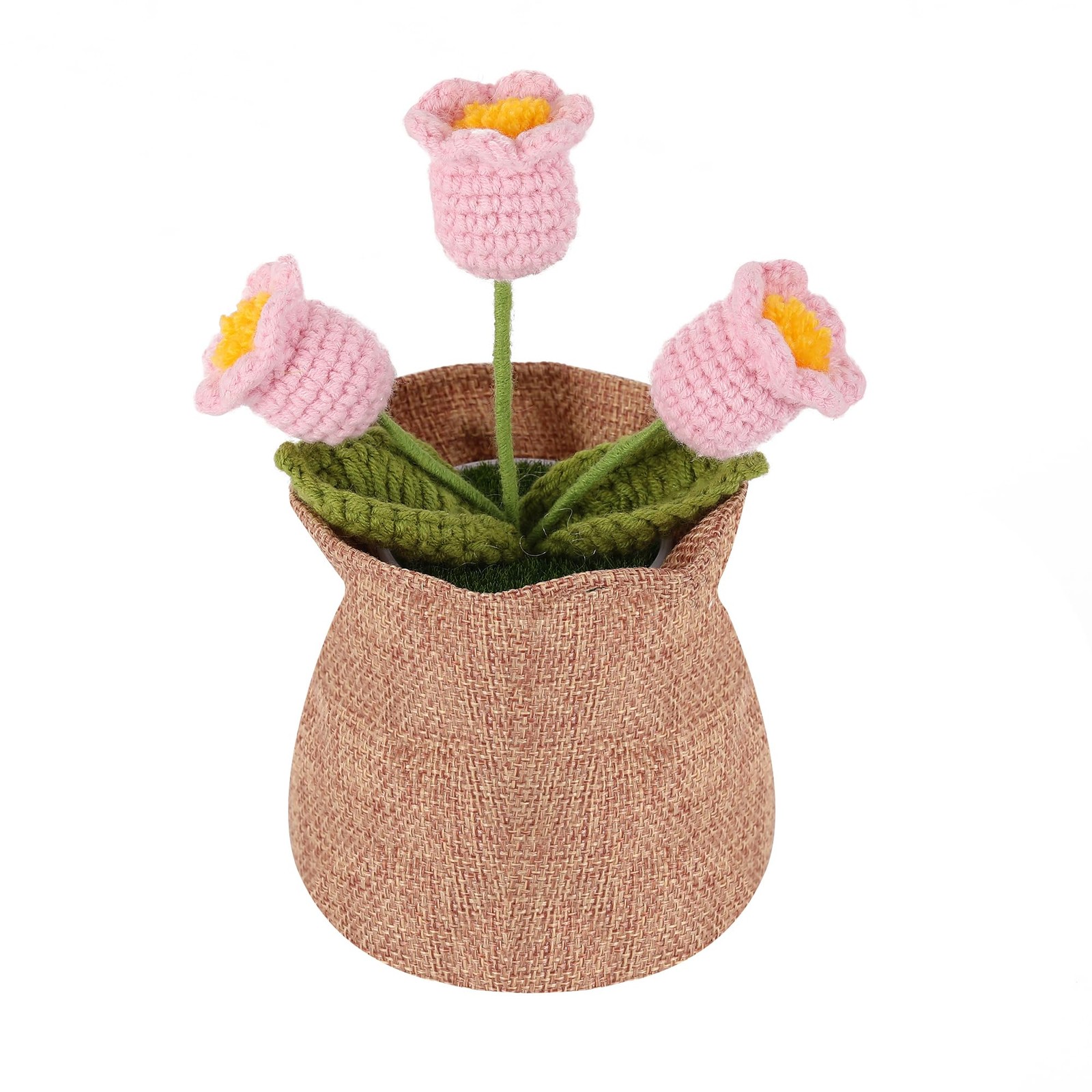 Nuthceia Crochet Flower Plant, Empathetic Flower Gift for Women & Men