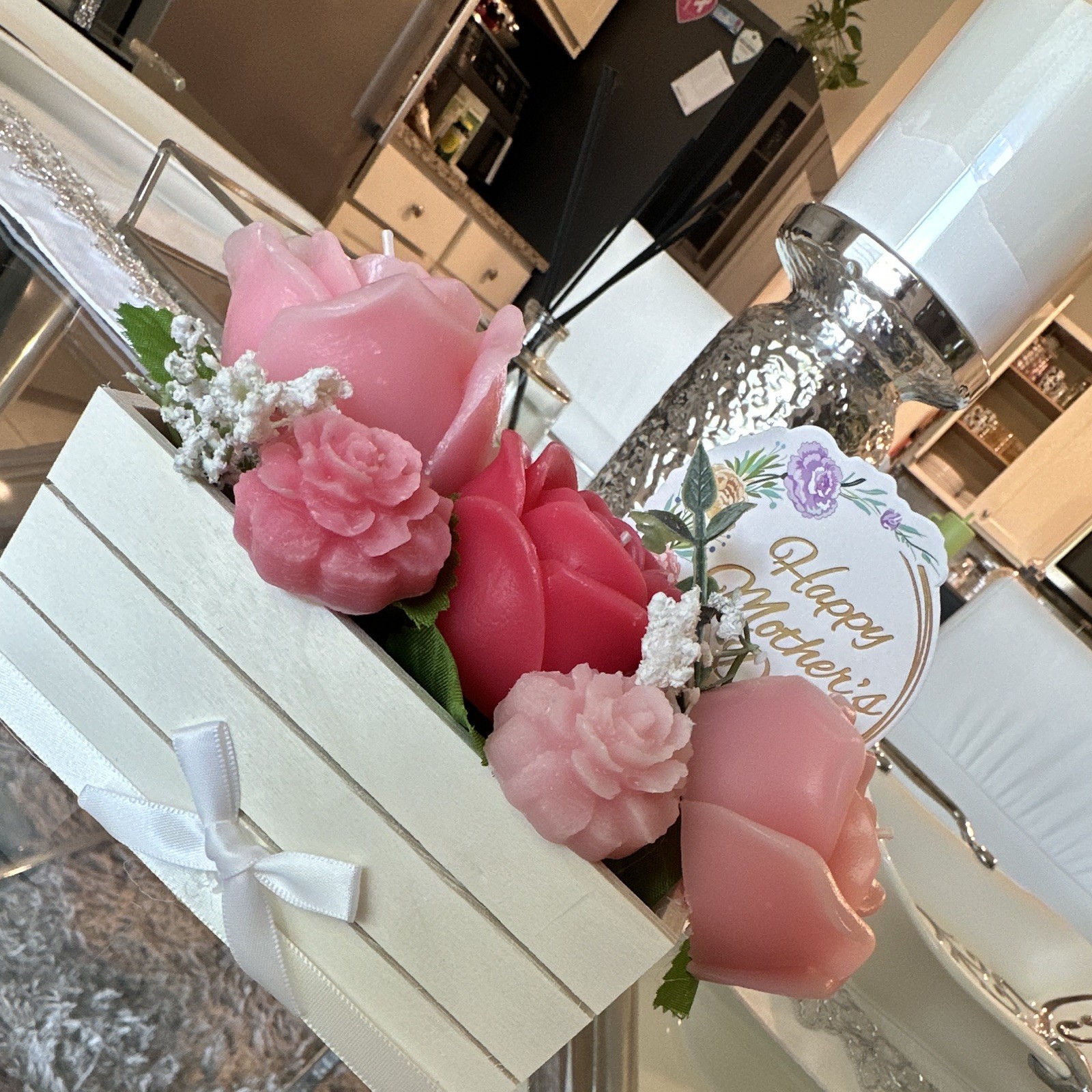 Organic candles bouquets (variety of colors and scents) for any occasion.