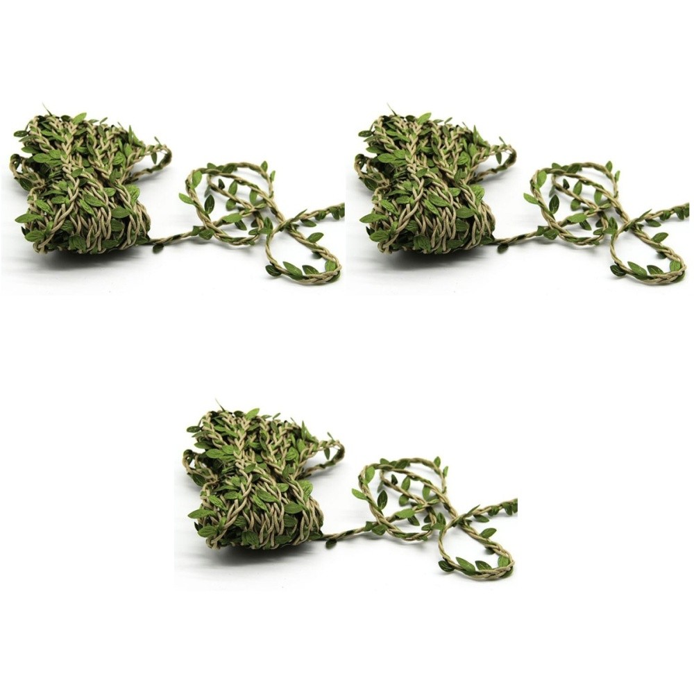 3 Count Artificial Vine Silk Leaves False Flower Vines Aritificial Leaf Decor