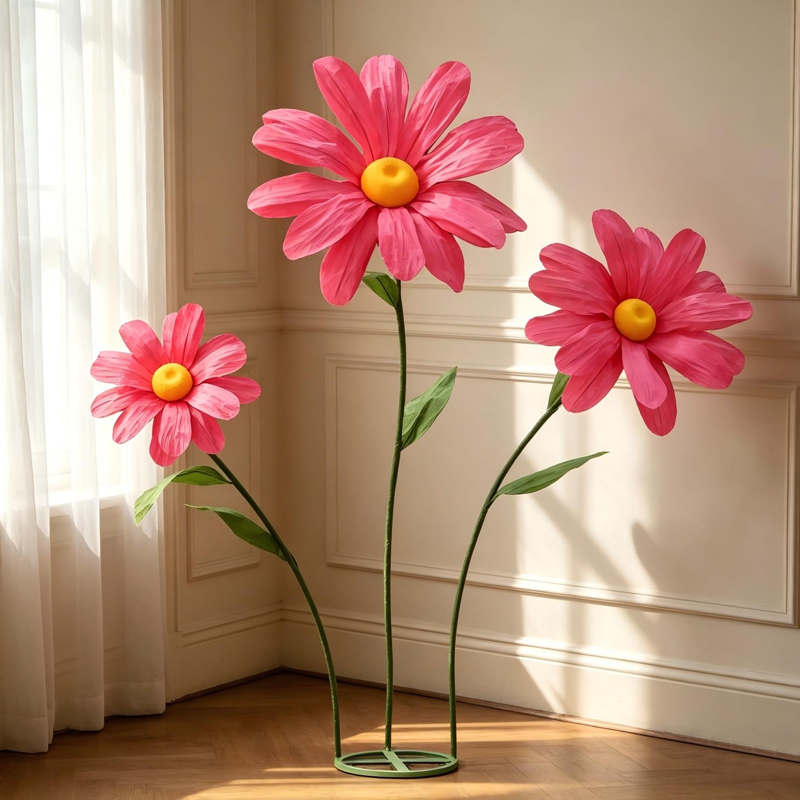 Large Daisy Flowers Artificial,5.9 Ft Giant Paper Flower Decoration,Big Flowe…