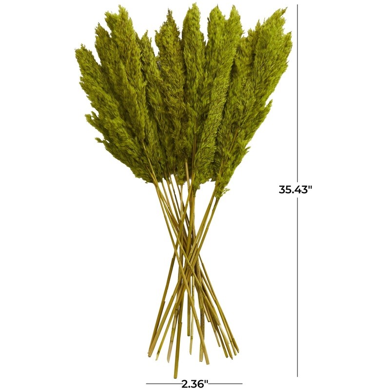 35″ Dried Pampas Grass Natural Foliage Bouquet Long Stems Indoor Decor Plant New