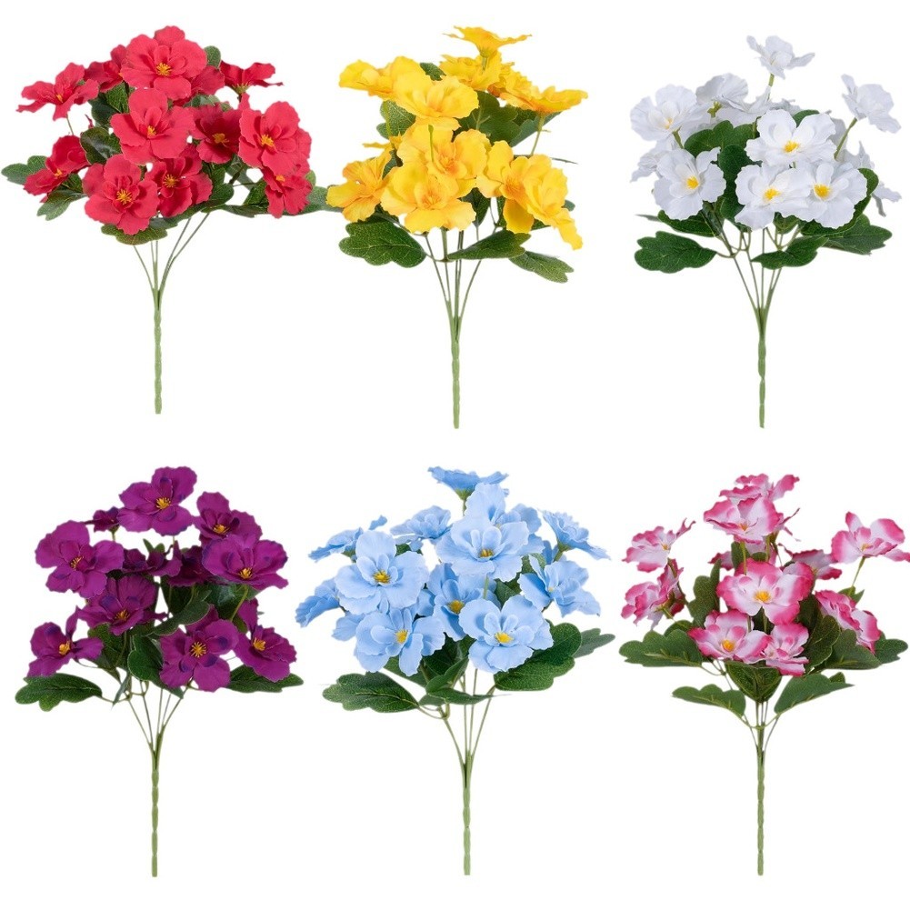 Silk Flower Artificial Daisy Butterfly Decor for Wedding Home Outdoor