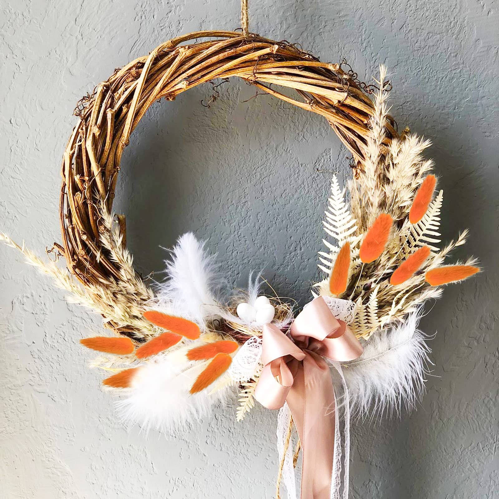 100 Pcs Bunny Tails Dried Flowers, Natural Dried Bunny Tails Grass Dried Lagu…