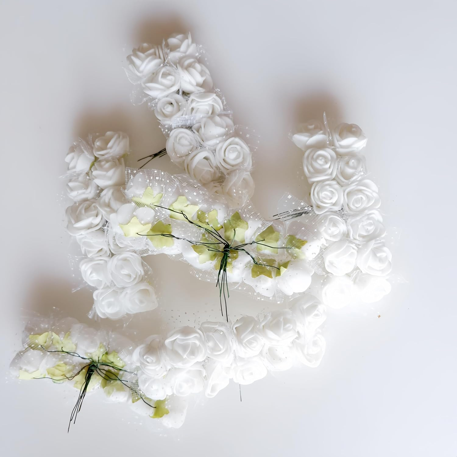 Mini Foam Roses Artificial Flowers Bulk, Foam Small Flowers Heads for Crafts, Fa