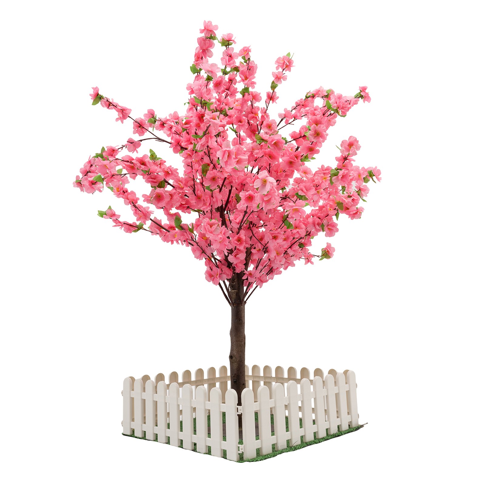 3.94ft Artificial Cherry Blossom Tree Pink Fake Sakura Flower Pink Sakura Tree
