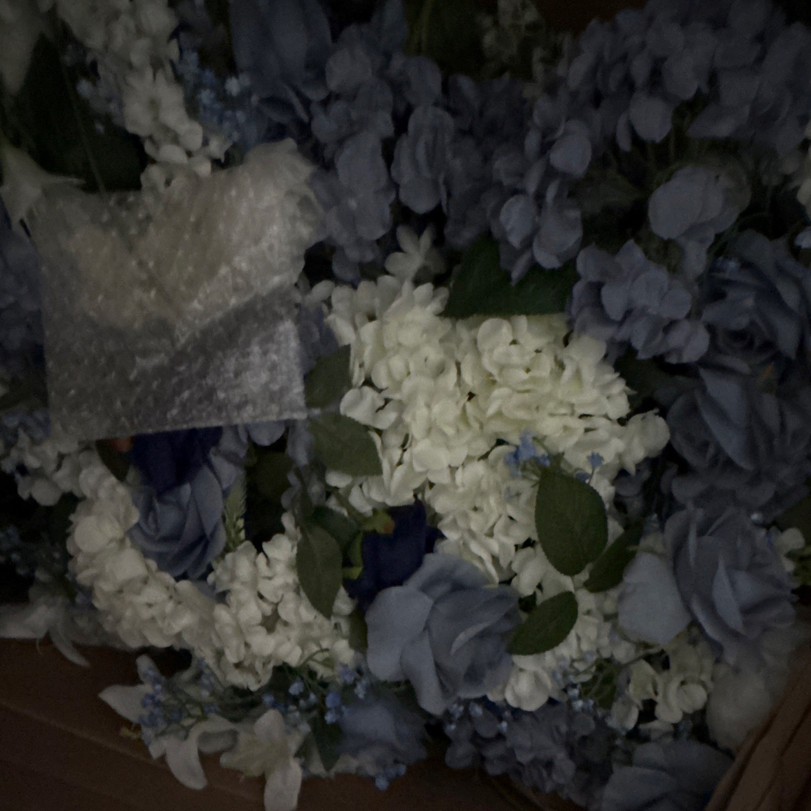 6 Silk Blue White Rose & Hydrangea Flower Centerpieces Decor and Extra Florals