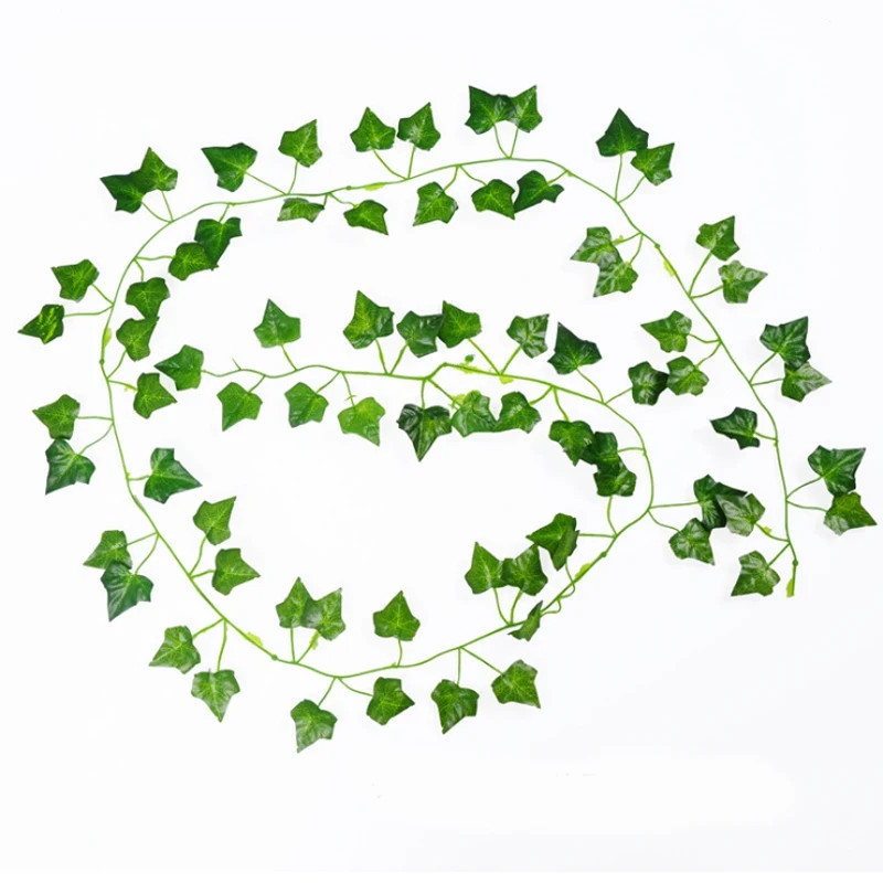 1/5PCS Artificial Plants Green Leaf Vine Centerpieces Wedding Home Roomoutdoor G