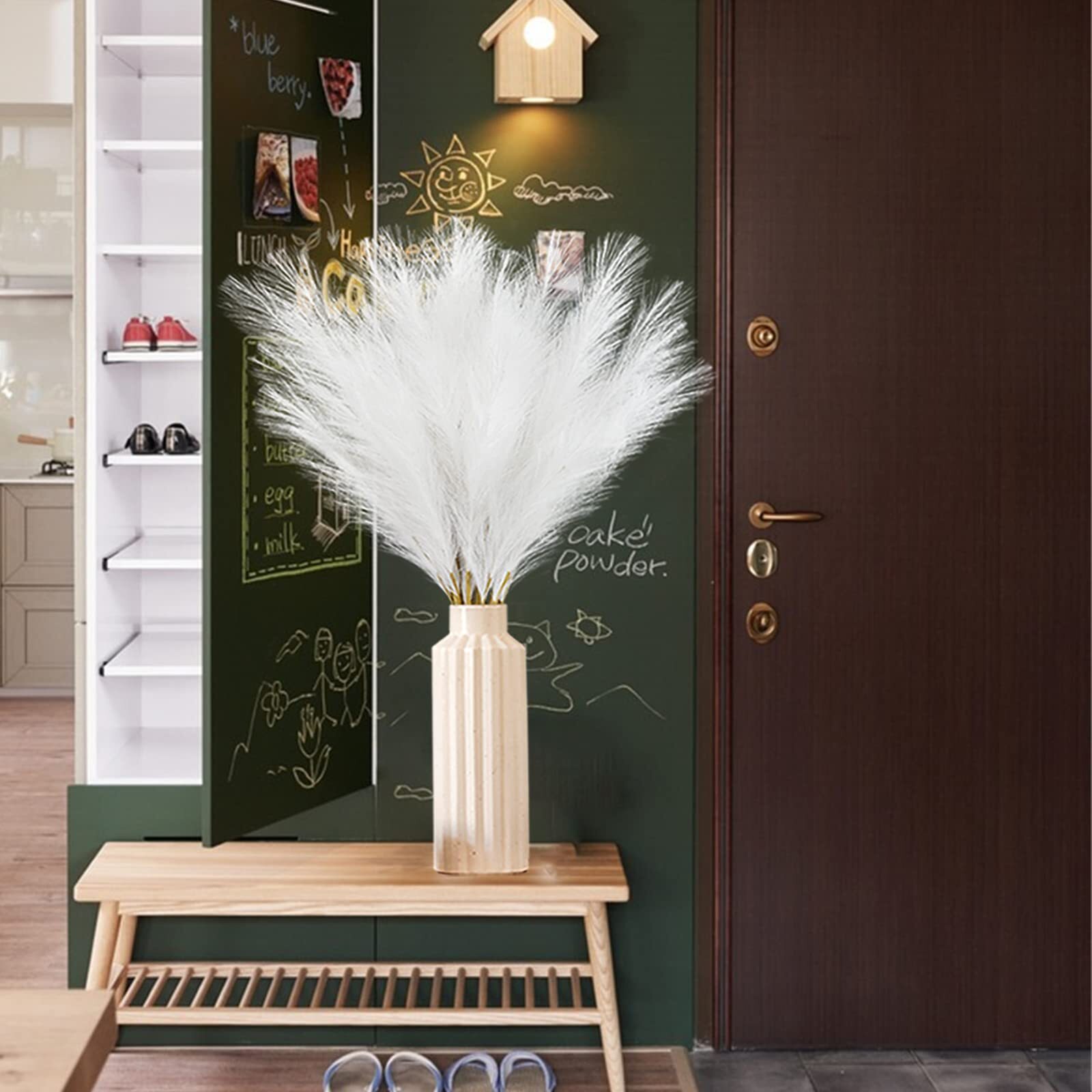8 pieces of artificial Pampas grass 38 inches /3.1 feet tall tree plants