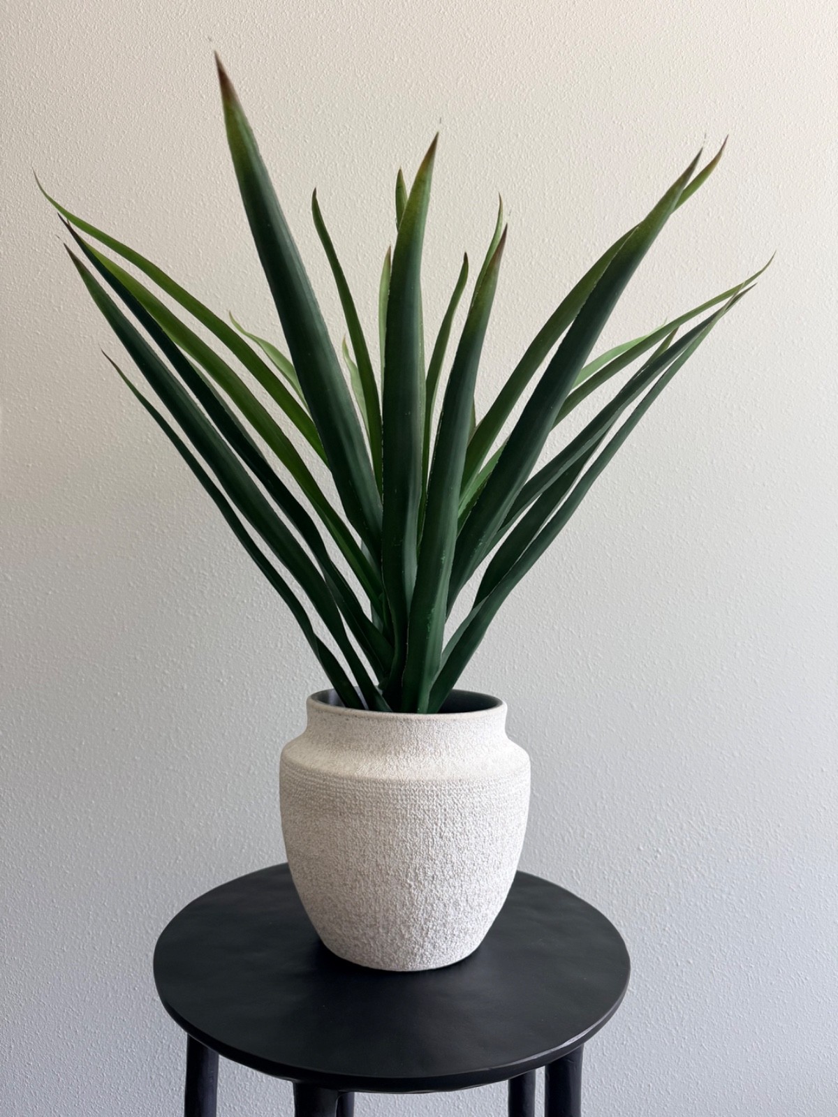 Pottery Barn Faux Yucca Plant 29″ Tall with Removable White Ceramic Pot