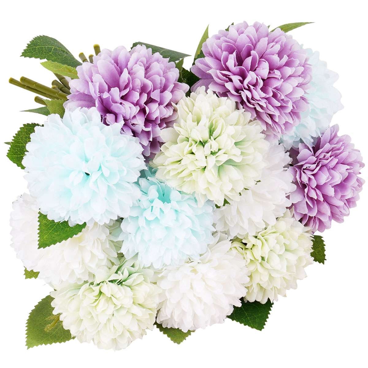 Artificial Chrysanthemum Flowers Silk Hydrangea Bridal Bouquet Home Decor Xmas
