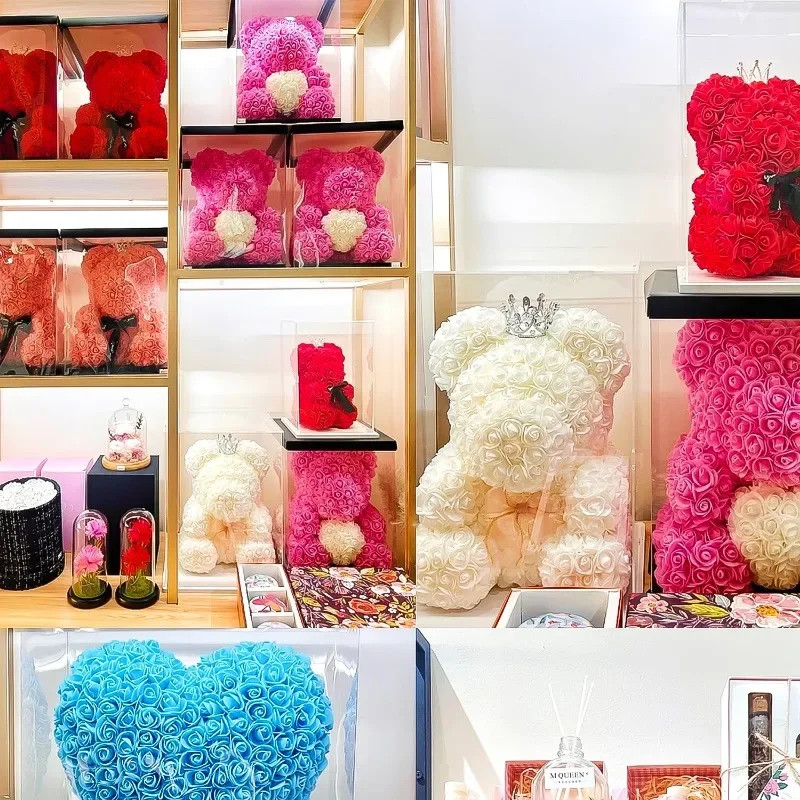 100PCS Artificial Rose Flower Heads, Real Looking Foam Roses for DIY Wedding
