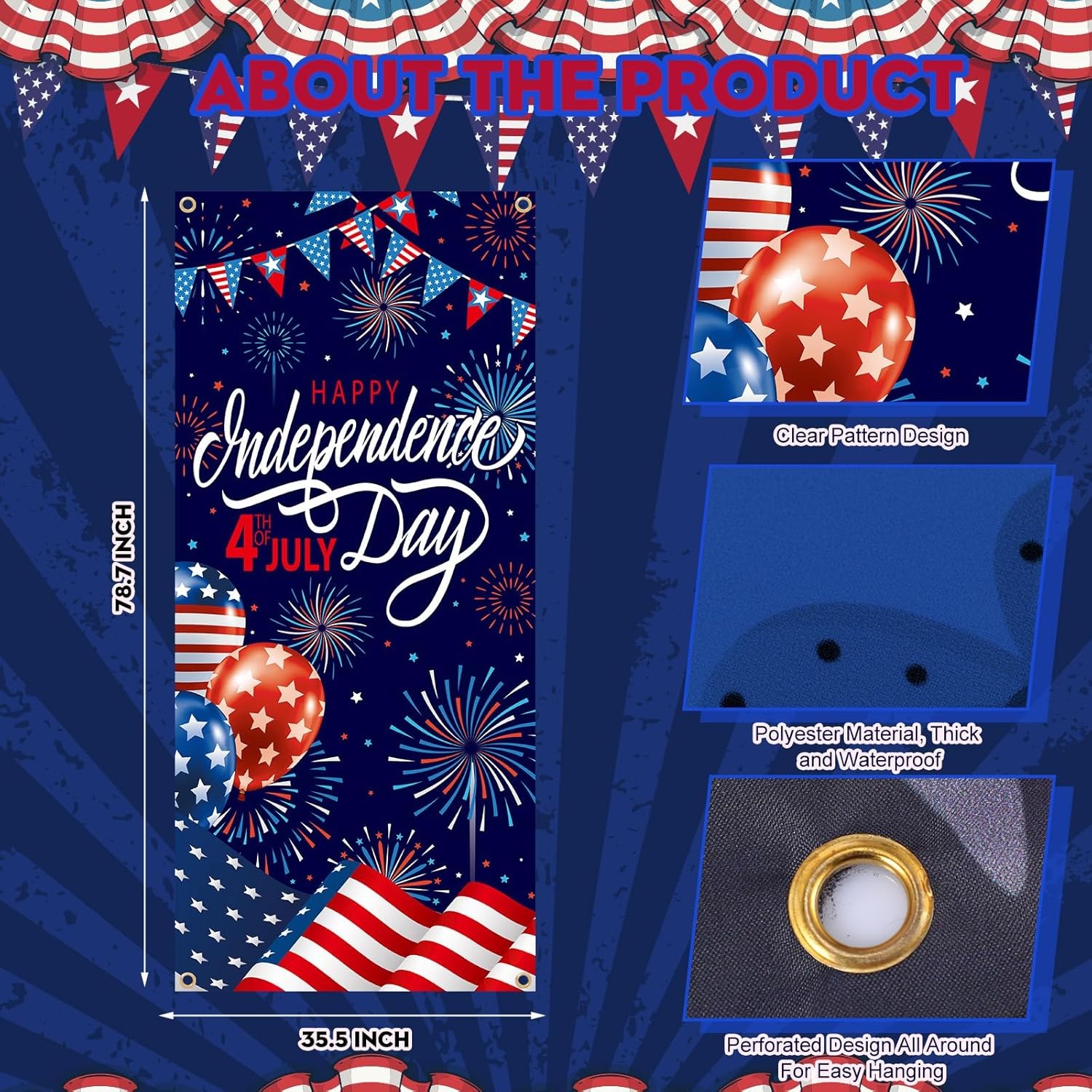 12 Pcs Summer Door Cover 78×35 Inch Holiday Party Decor Banner