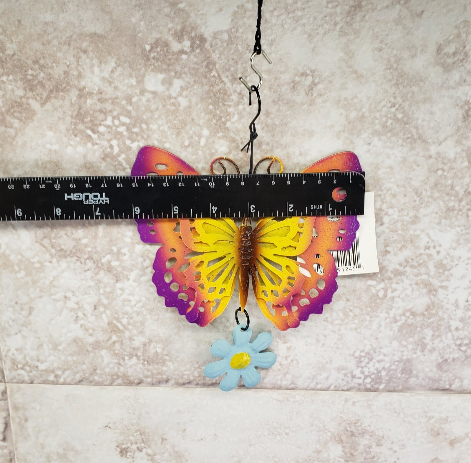 3D Butterfly Flower Decorative Hanging Indoor Outdoor Metal Sign True Living