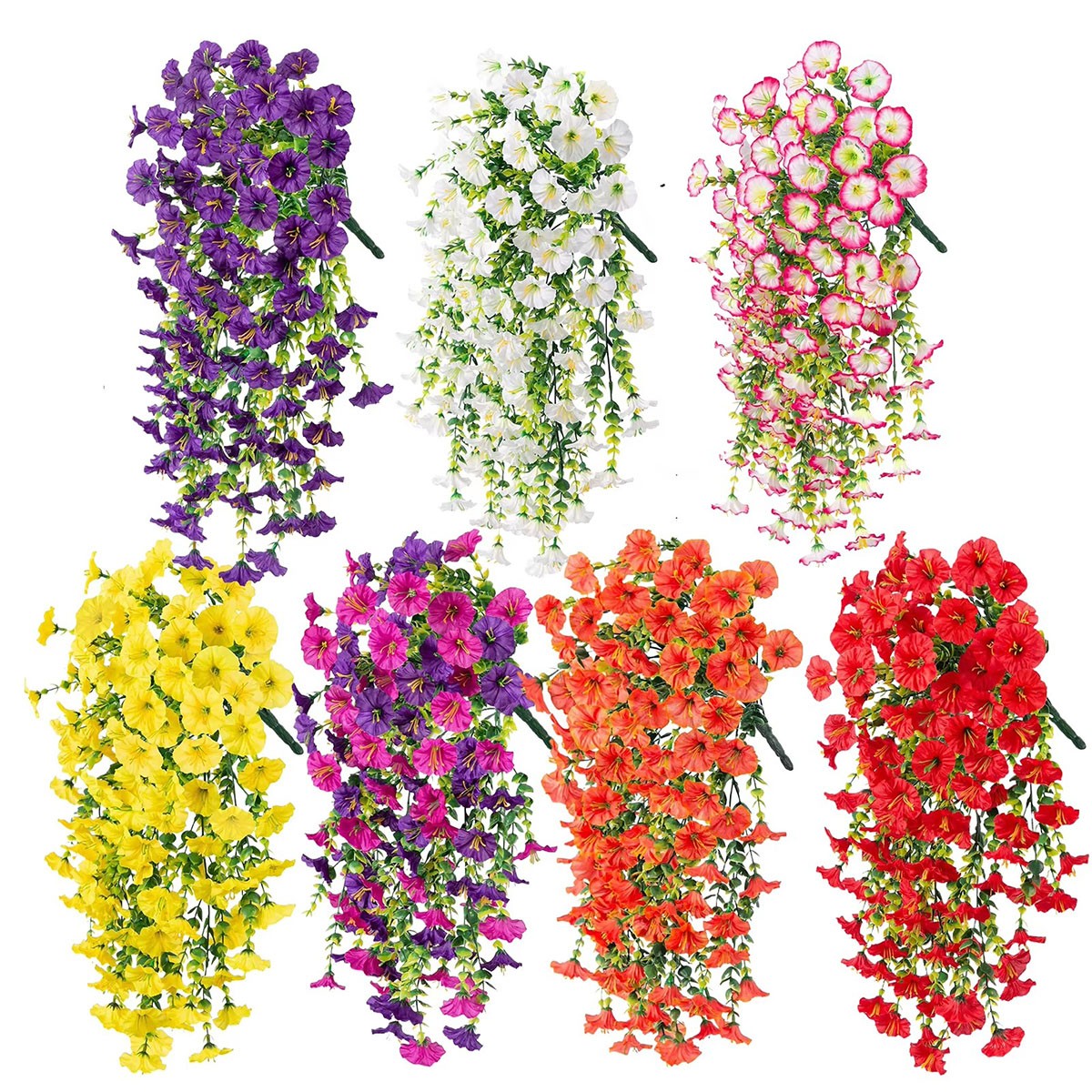 4/8x Artificial Bouquet Faux Flower Wall/Door/Vase/Outdoor Decor Party Wedding