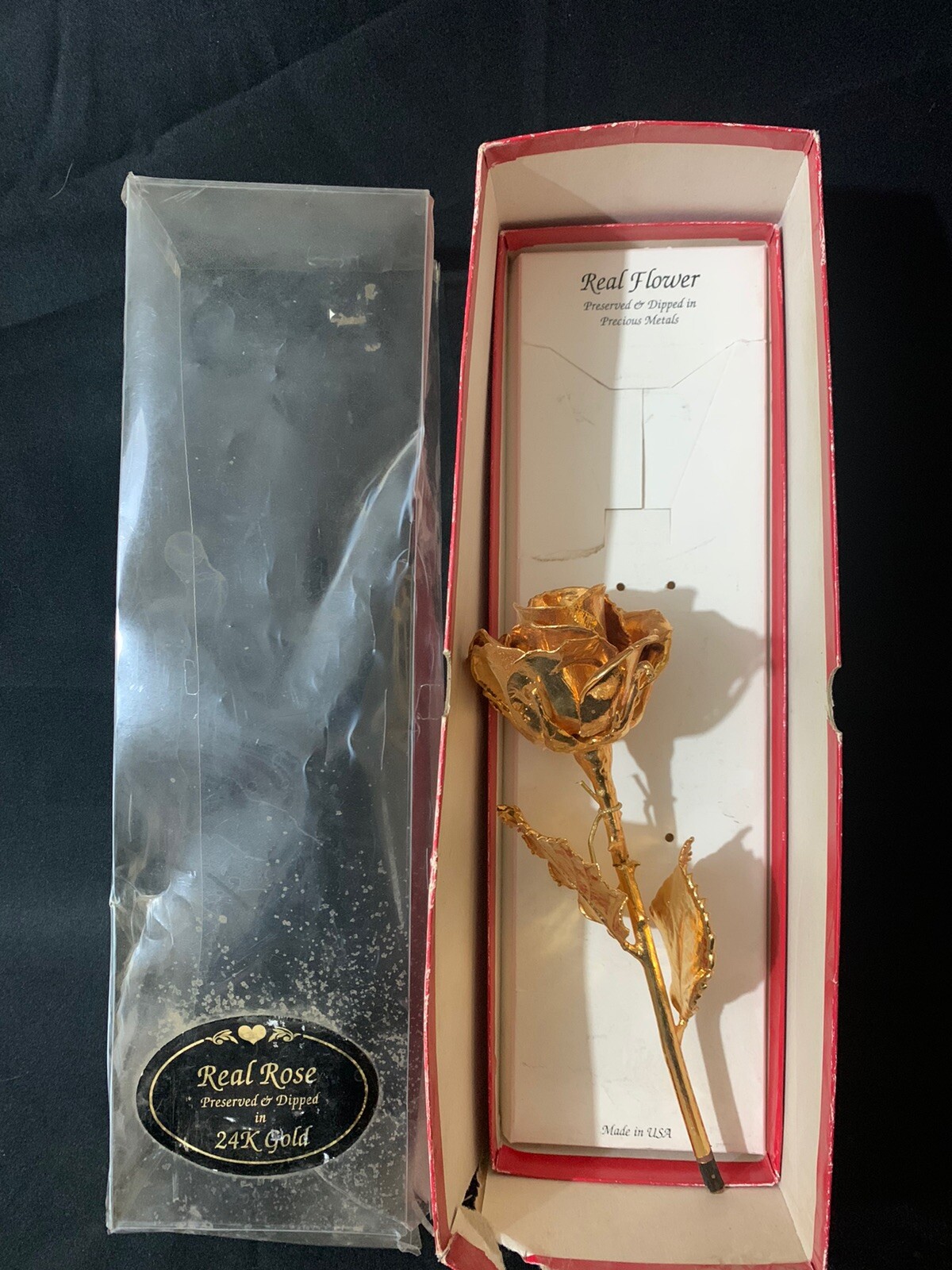 Forever Rose, a Genuine, One of a Kind, Real Rose, Hand Dipped in 24K Gold