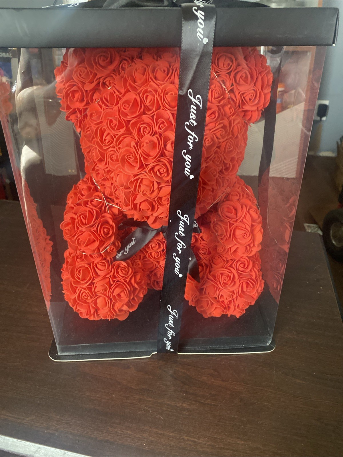 15 inch Rose Flower Teddy Bear for Birthday, Valentine, Mother’s Day