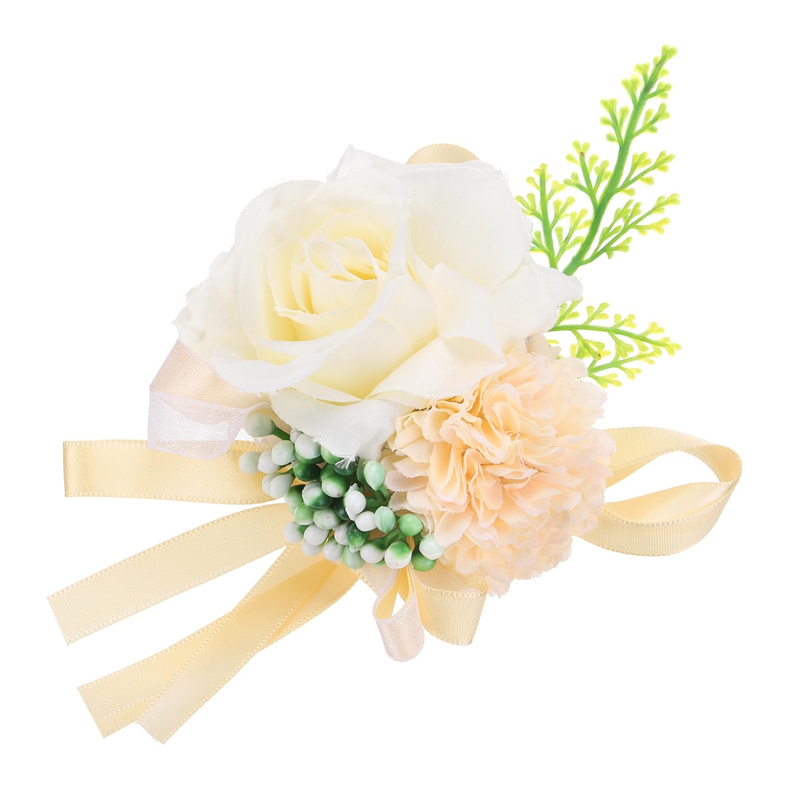 Wrist Corsage Artificial Flower Bracelets Pack of 1 Rose Wrist Bride Groom De…