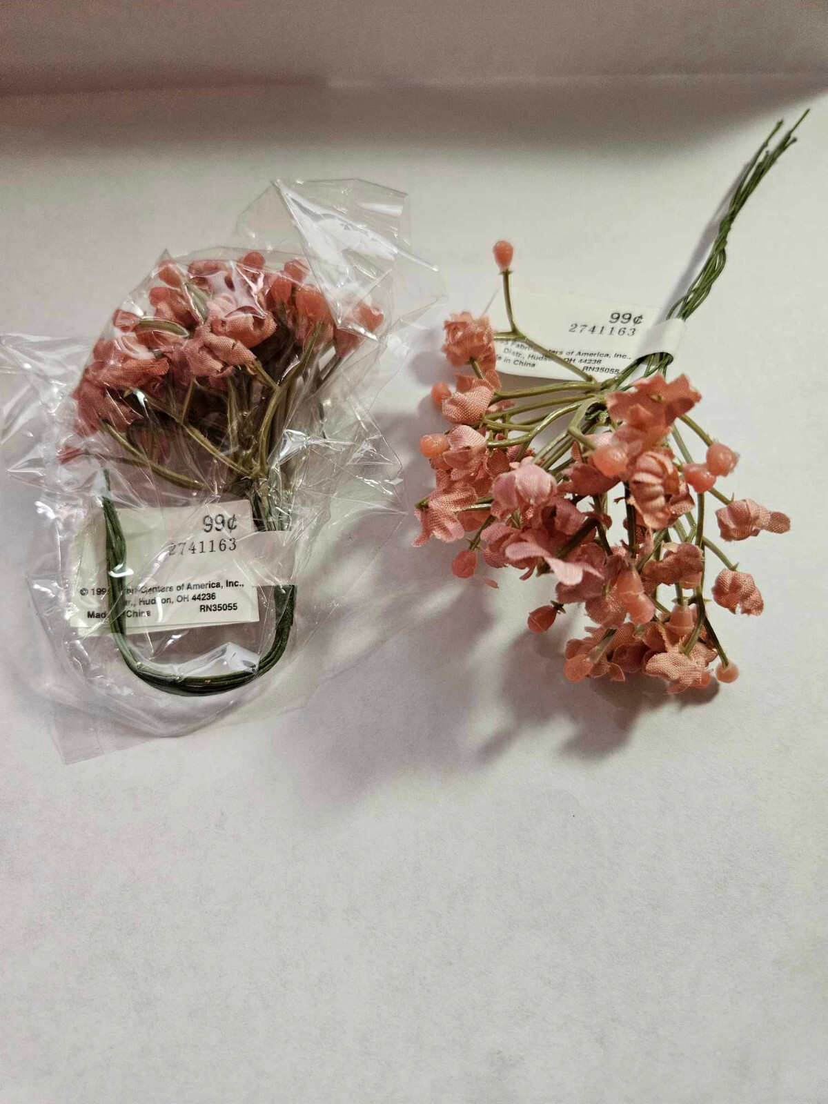 Pkg of 2×12= $23.76Retail NWT-NOS Petite artificial flower fillers Mauve