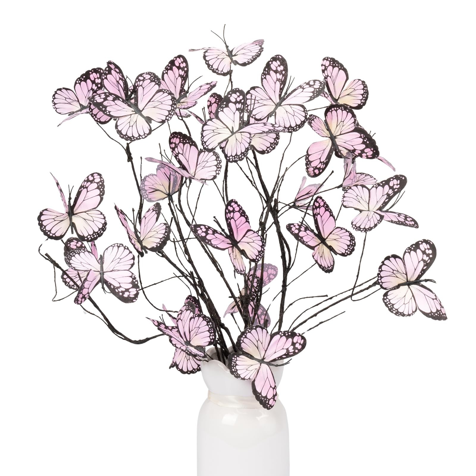 5 Pcs Artificial Butterfly Branches Butterflies for Crafts Willow Branches fo…