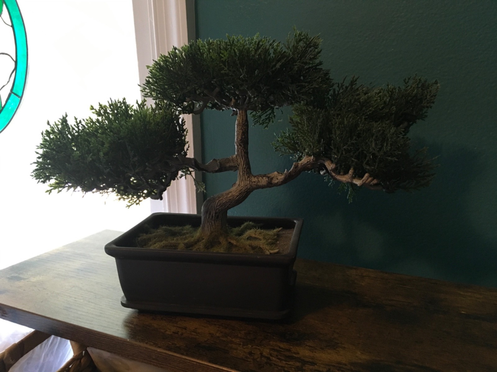 Garden Artificial Bonsai Tree Faux Pine Potted Plant 9 X 12 wide
