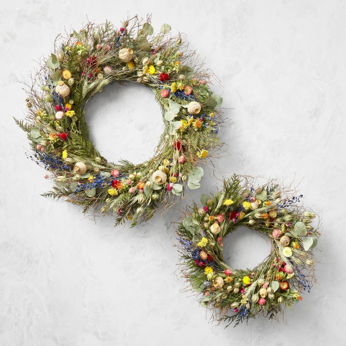 Garden Party Door Wreath-Williams Sonoma|38709