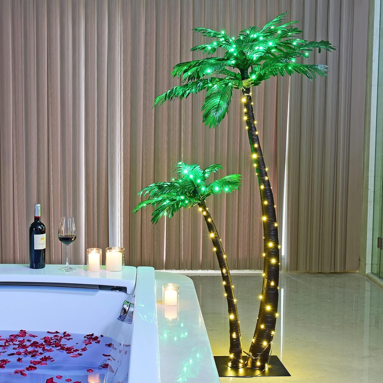 Impressive Artificial Lighted Solar Palm Tree – 4FT & 6FT Sizes Available