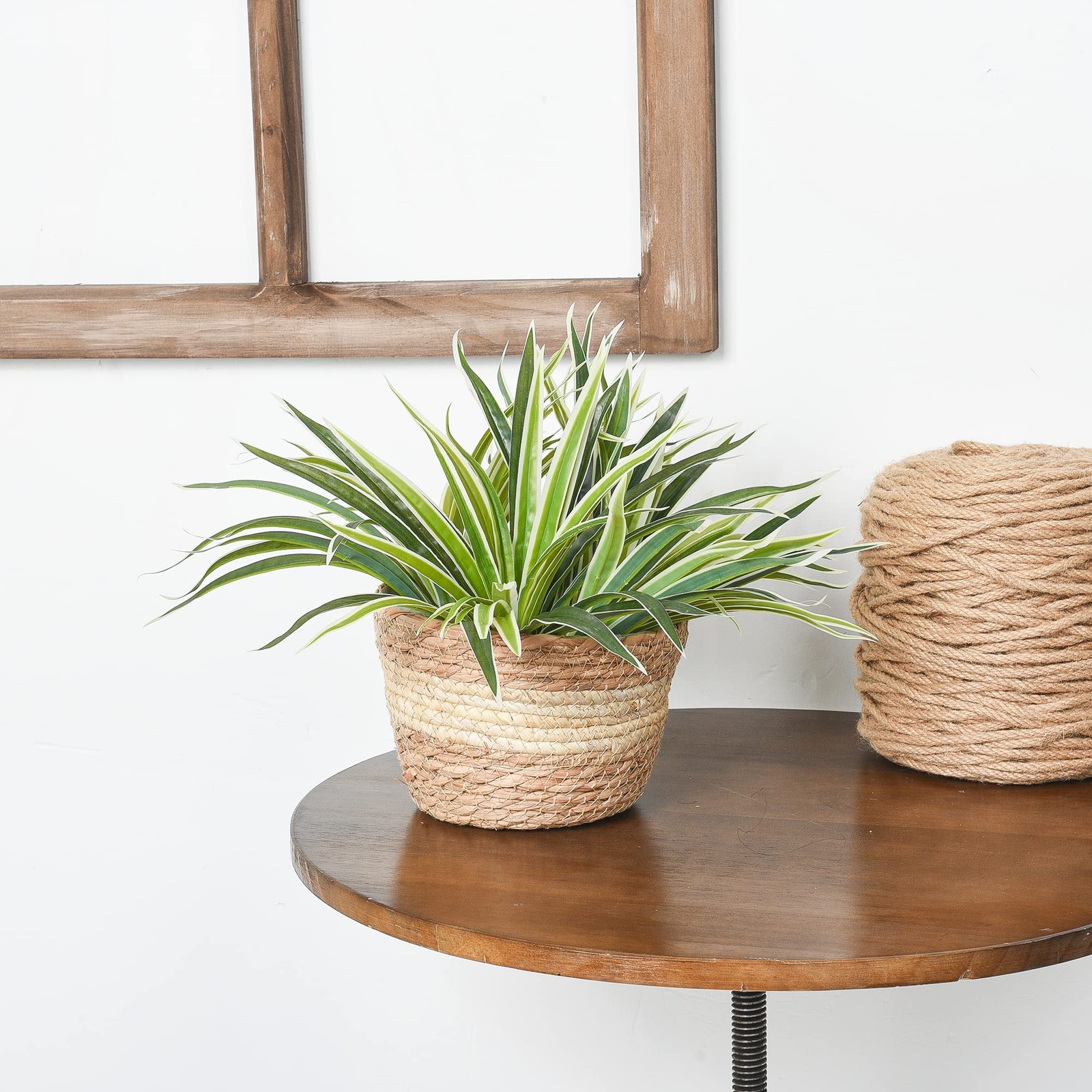 5 PCS Artificial Spider Plant Fake Greenery Realistic Chlorophytum Plants Ind…