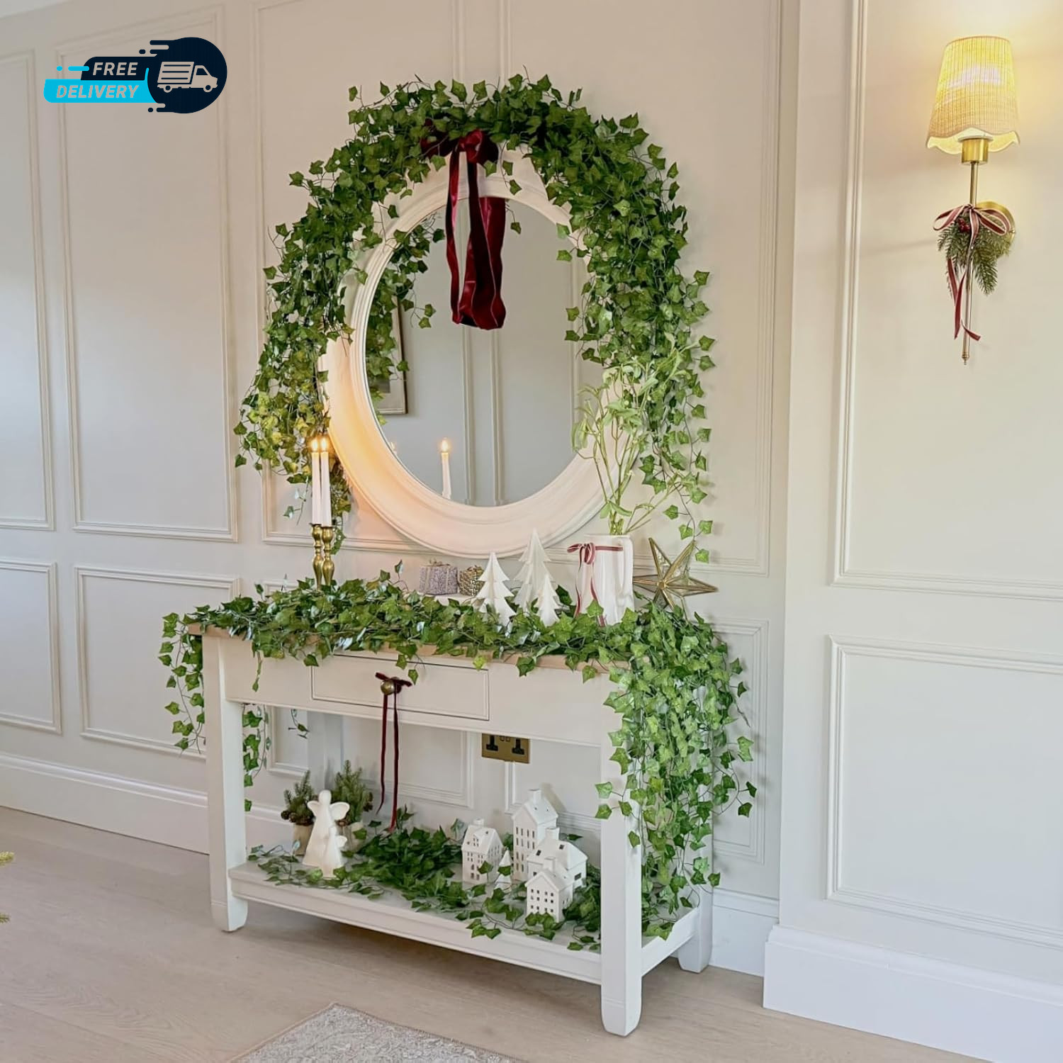 14 Pack 98Ft Artificial Ivy Garland Ivy Garland Fake Vines UV Resistant