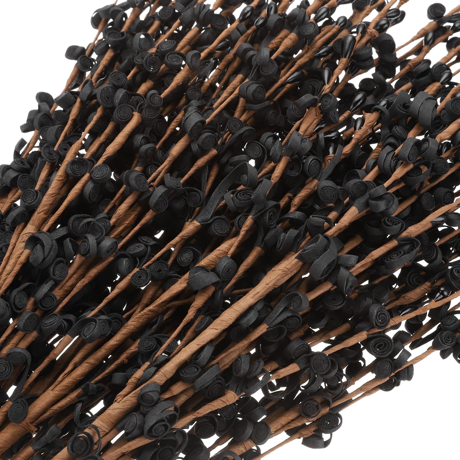 15Pcs Artificial Flowers 21.7″ Plastic Faux Flowers Fake Branches Black