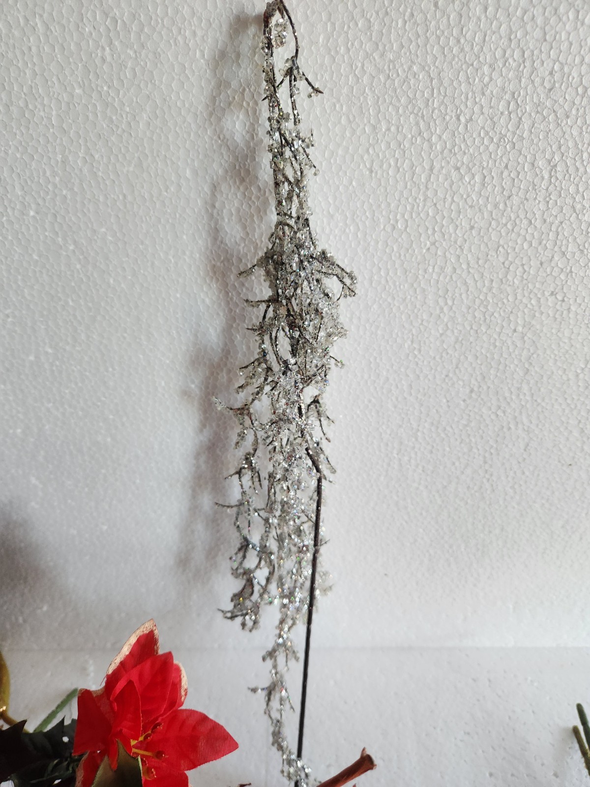 Artificial Christmas Flowers & Bouquets • Poinsettia, Mistletoe Autumn Leaves