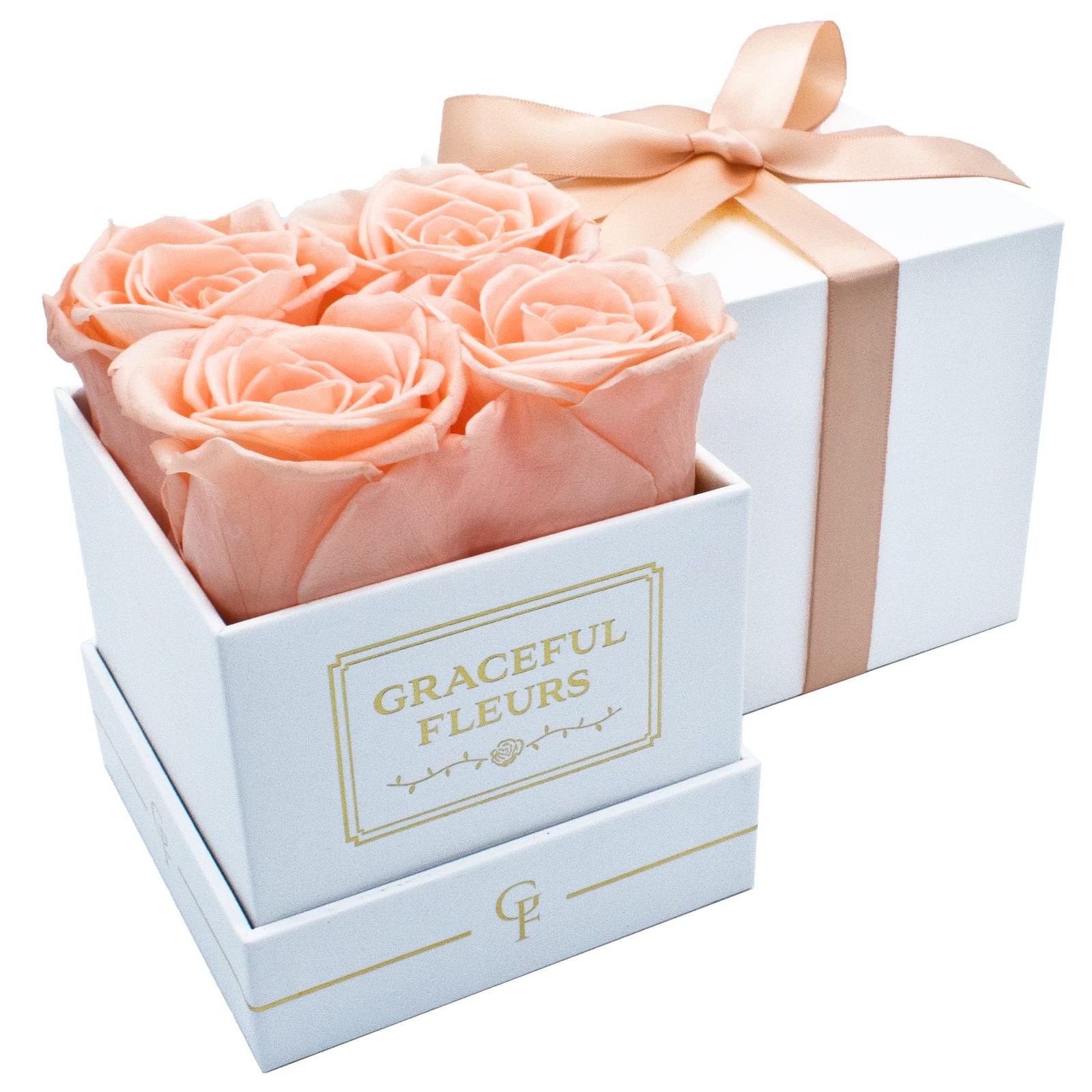 Graceful Fleurs Real Long Lasting Roses in a Box for Years, Preserved Fresh F…