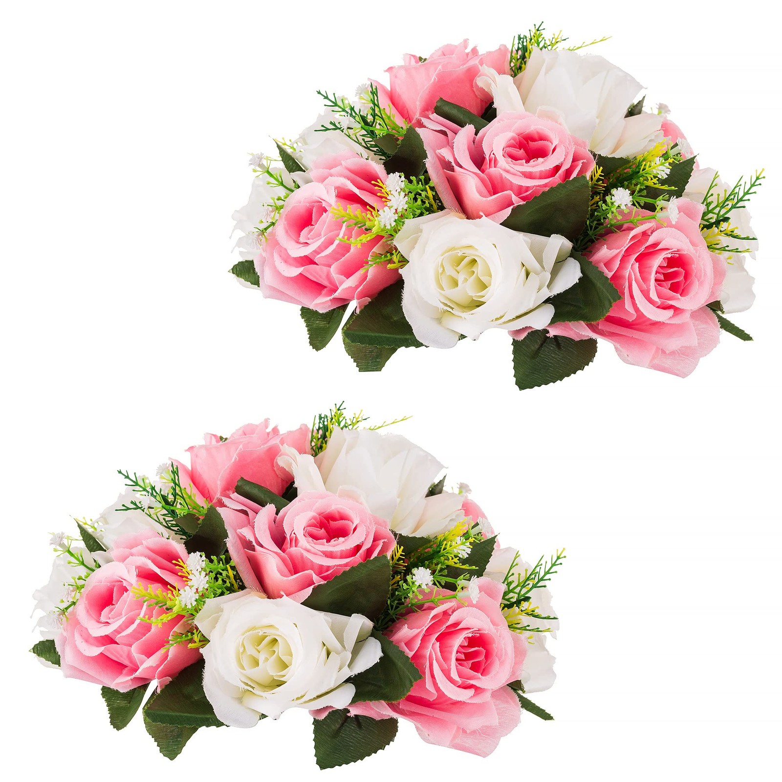 Flower Centerpieces for Wedding Tables: Wedding Table Decorations Pink & Whit…