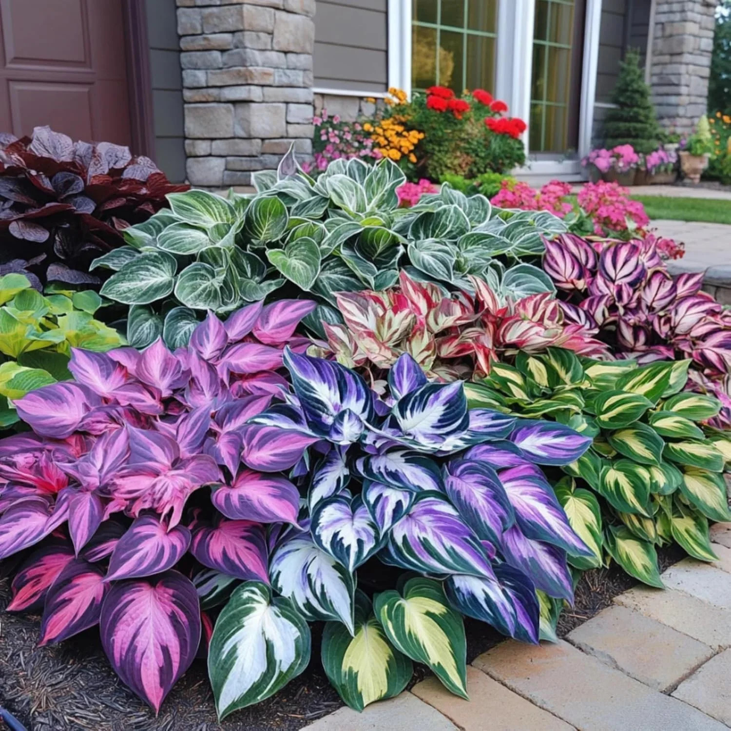400+ Perennial Rare Hosta Seeds Heart-Shaped Hosta Bare Roots – Rich Foliage, He