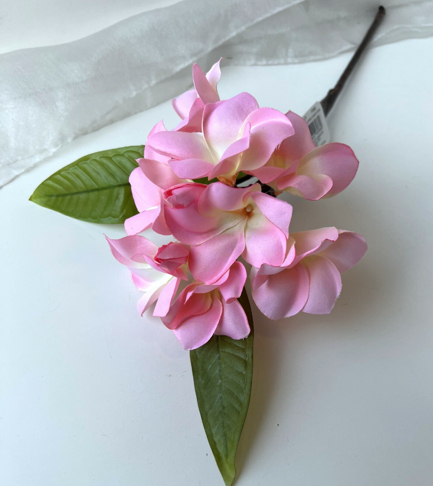 Artificial Frangipani Stem Pink Tropical Frangipanies DIY Arrangement flowers