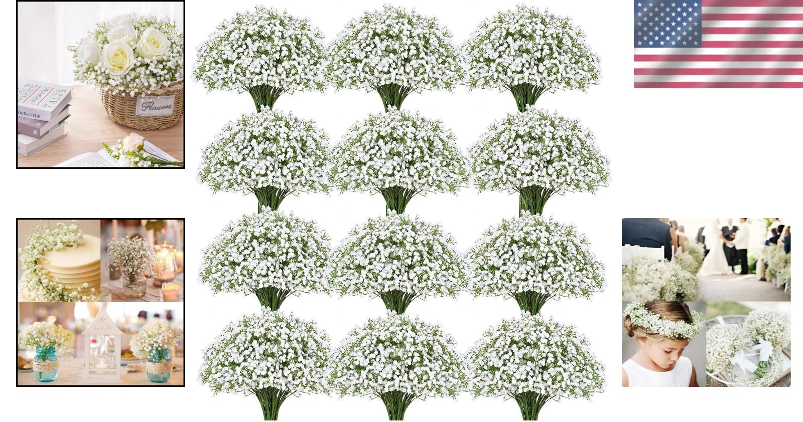 Realistic Baby’s Breath Gypsophila – 100 pcs