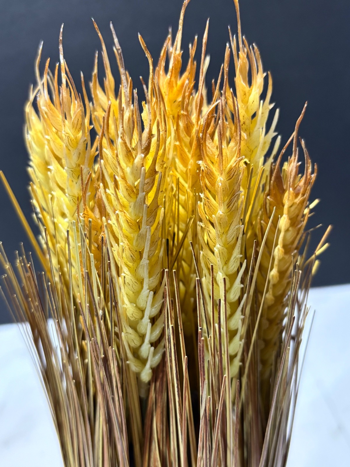 Set of 2 Elements Artificial Wheat Bundles 12” Fall Harvest Table Decor
