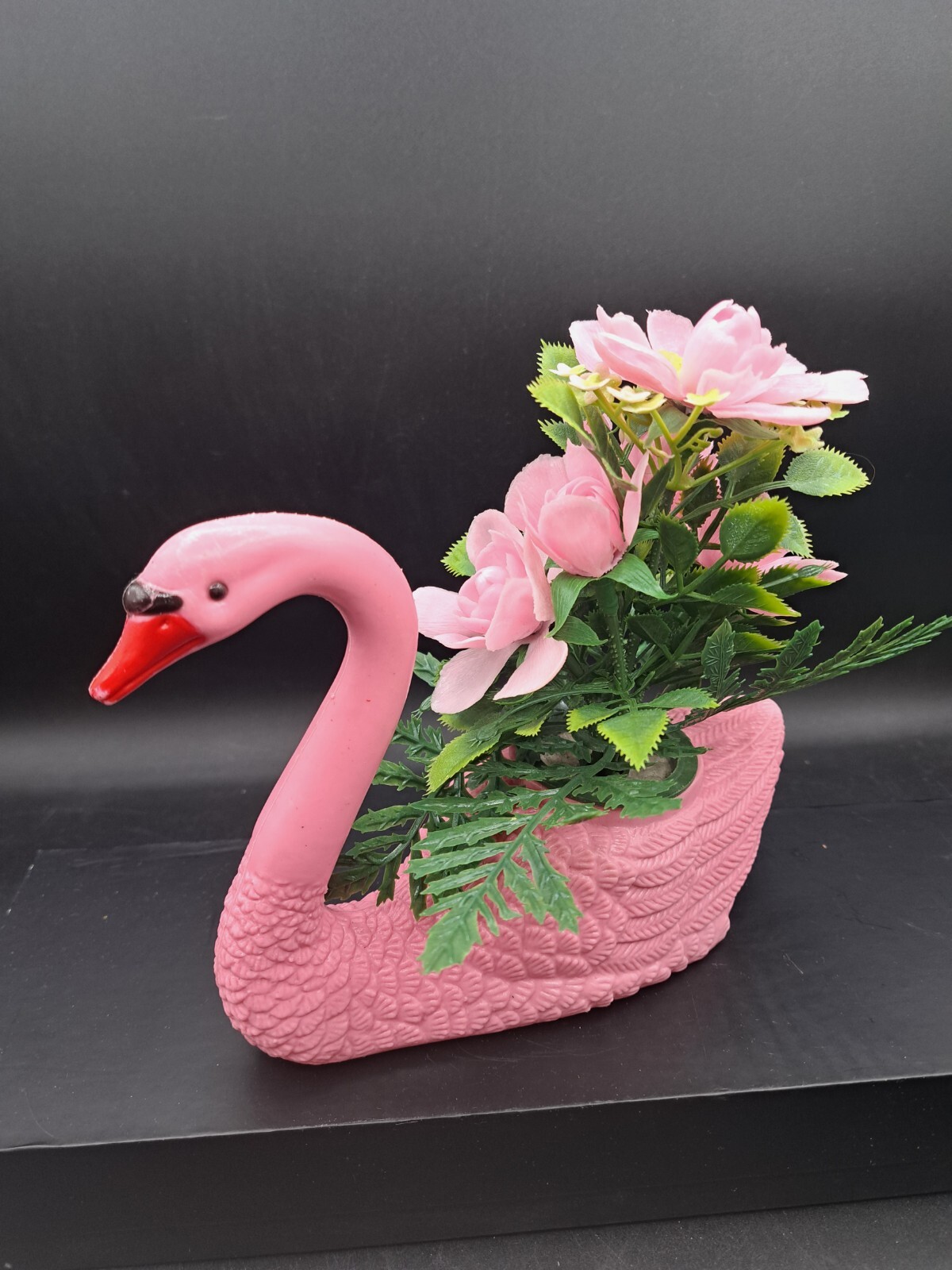 MCM Pink swan artificial flower arrangement