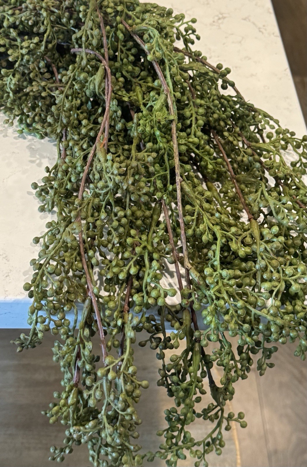 Threshold Set 3 Faux Trailing Green Stems 28″ Greenery String of Pearls Branches