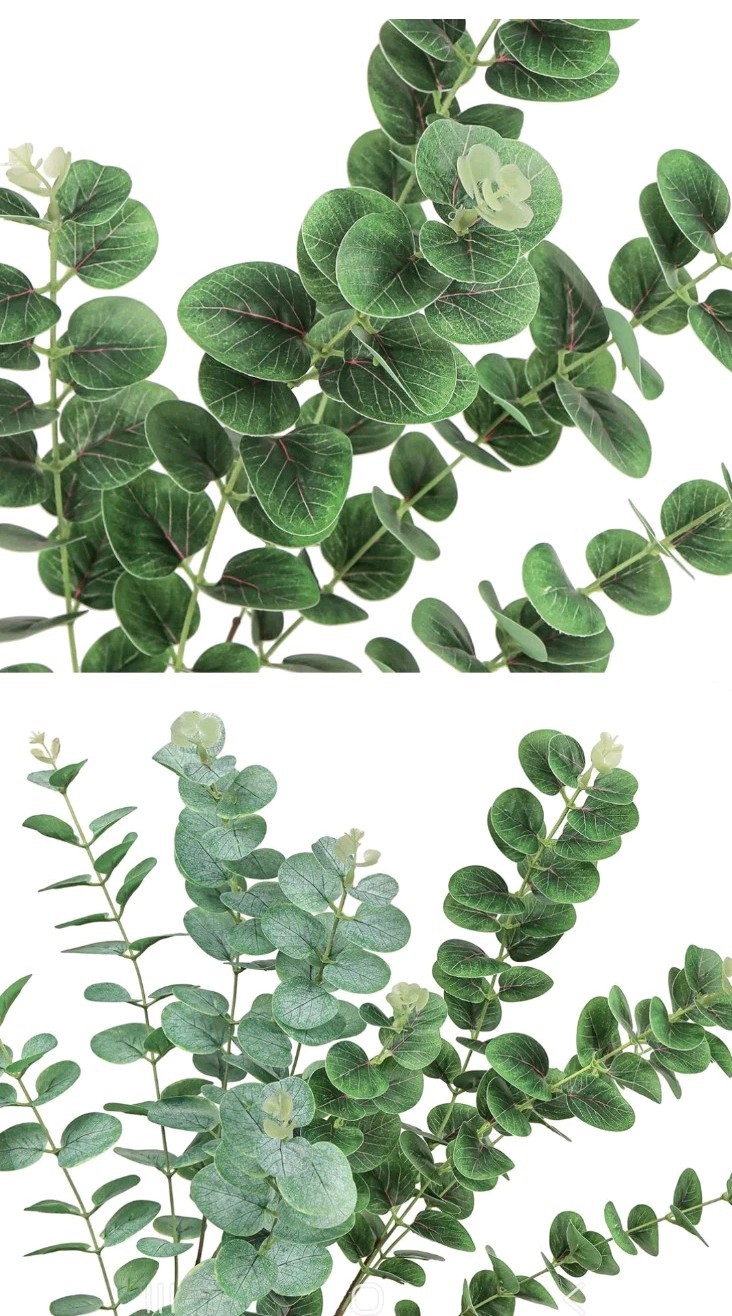 NWOT Bundle Of 31″ Real Touch Deep Green Faux Eucalyptus Stems!!