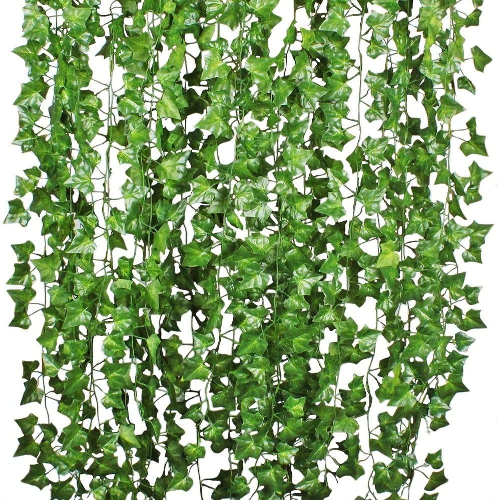 84ft Artificial Ivy Vine Hanging Garland 12 Strands Fake Greenery Plant Wall Dec