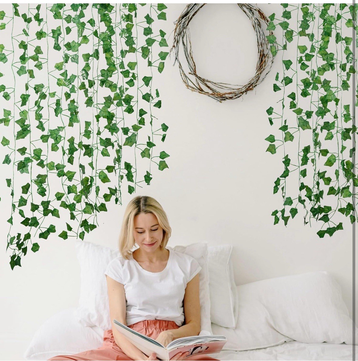 Greenery Vines for Room Decor(12 Pack 84 Feet) Aesthetic Artificial Plant Ivy.