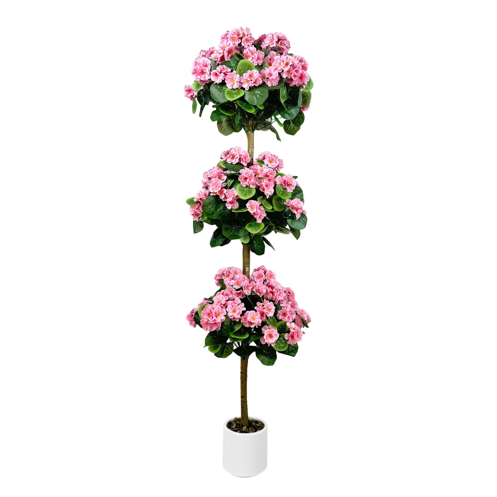 5 FT Artificial Hydrangea Tree- Large Faux Hydrangea Plants Indoor Outdoor Pink