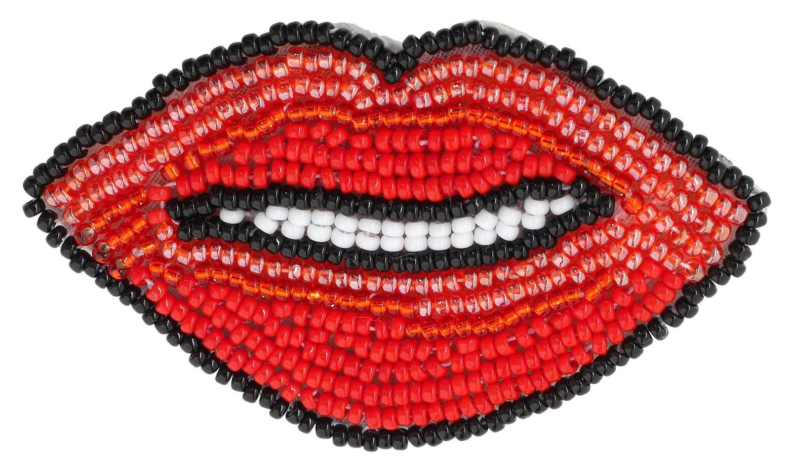 MIYUKI Bead Embroidery Brooch Kit Glossy Lip BFK-579