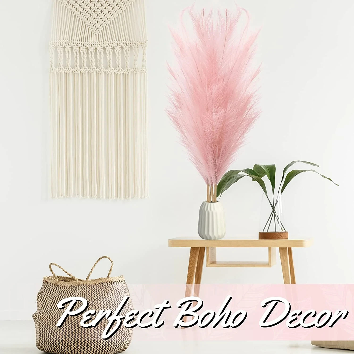 15 stems Pink Pampas Grass 20″-21″